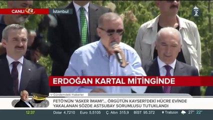 Cumhurbaşkanı Erdoğan Kartal mitinginde