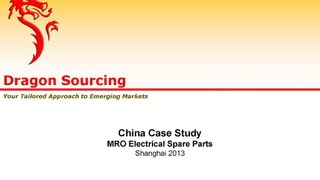 China Case Study MRO Electrical Spare Parts