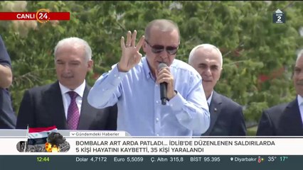 Cumhurbaşkanı Erdoğan Kartal mitinginde