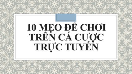 Việt Nam chính thức hợp pháp hóa Cá Cược Thể Thao