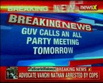 Governor of Jammu & Kashmir NN Vohra has called an all party meeting tomorrow at 4 30 pm