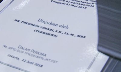 Fredrich Sampaikan Pembelaan di Pengadilan Tipikor