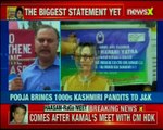 It's heart wrenching stuff; Pooja brings 1000 Kashmiri Pandits to Jammu and Kashmir