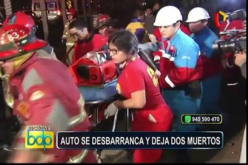 Magdalena: auto se desbarranca y deja dos muertos en la Costa Verde