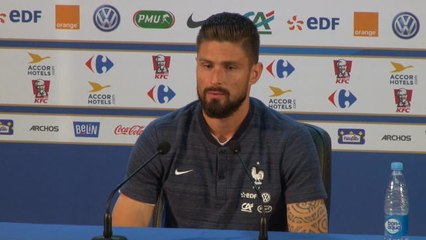 Bleus - Giroud : "C'est l'histoire de ma carrière"