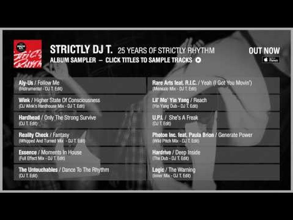 Strictly DJ T.: 25 Years Of Strictly Rhythm - Album Sampler