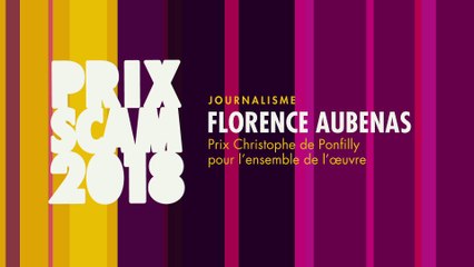 Prix Christophe de Ponfilly 2018  : Florence Aubenas