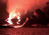 Lava Flows Into Pacific From Eruption on Galapagos Island of Fernandina