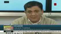Ecuador: realizarán pruebas de ADN a cuerpos hallados en Colombia