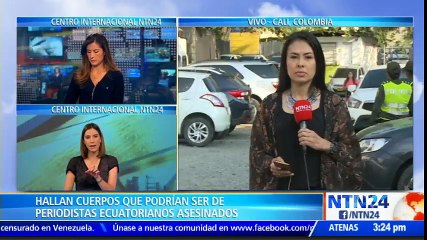 Analizan cuerpos que serían del equipo periodístico del diario El Comercio