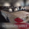 This Mercedes-Benz covered in 1 million Swarovski crystals!  via Ruptly