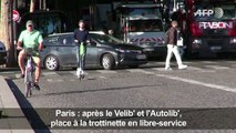 Location de trottinettes électriques en libre-service à Paris