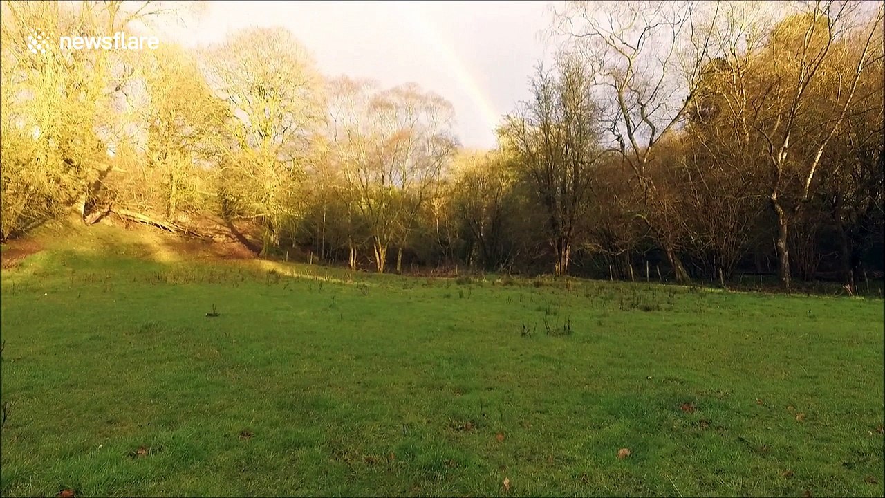 Drone Captures Stunning Full Circle Rainbow