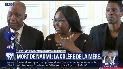 "Je ne comprends pas à quel jeu on joue", la mère de Naomi Musenga fait part de sa colère