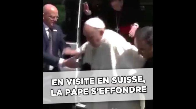 En Suisse, le pape François s'effondre
