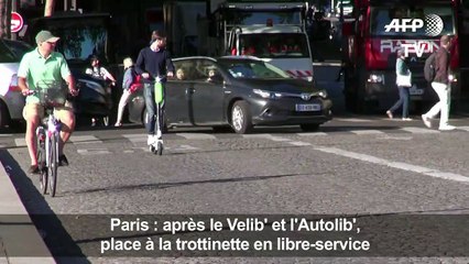 Location de trottinettes électriques en libre-service à Paris