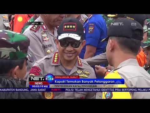 Kapolri Temukan Banyak Pelanggaran Kapal Yang Tenggelam di Danau Toba -NET24