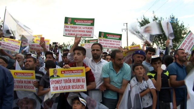 Hüda-Par’ın bağımsız adayı Yapıcıoğlu, Diyarbakır’da miting düzenledi
