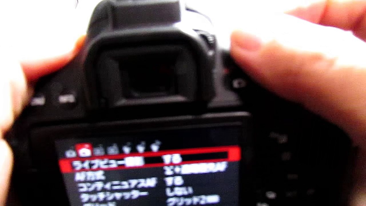CANON EOS Kiss X8i マニュアル 操作を 4分54秒 で