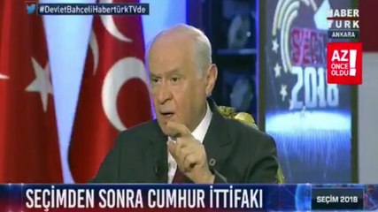 Devlet Bahçeli'den ittifak yorumu: Ahmet Davutoğlu'nun hatalarını yaparlarsa her şey biter