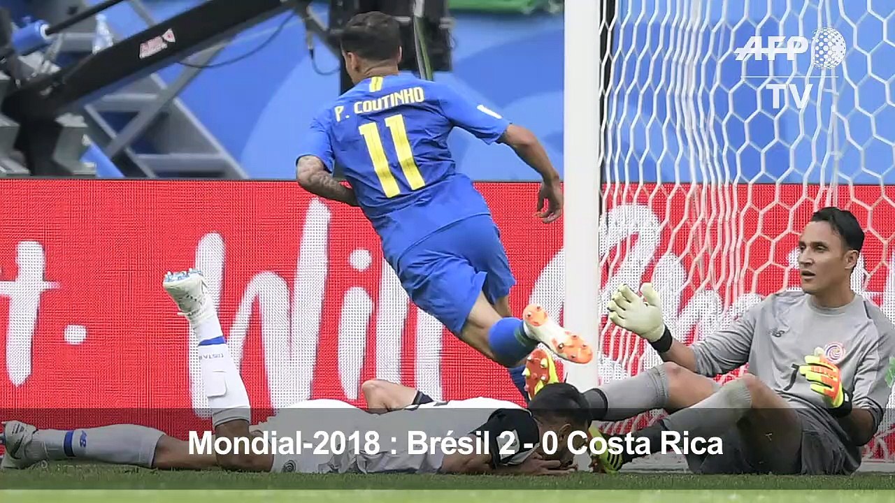 Mondial-2018 - Le Brésil dit merci à Coutinho et Neymar