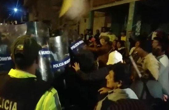 Incidentes registrado en el cantón Durán, por comerciantes reubicados