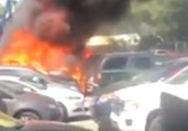 Fire Rips Through Parking Lot at North Carolina Amusement Park