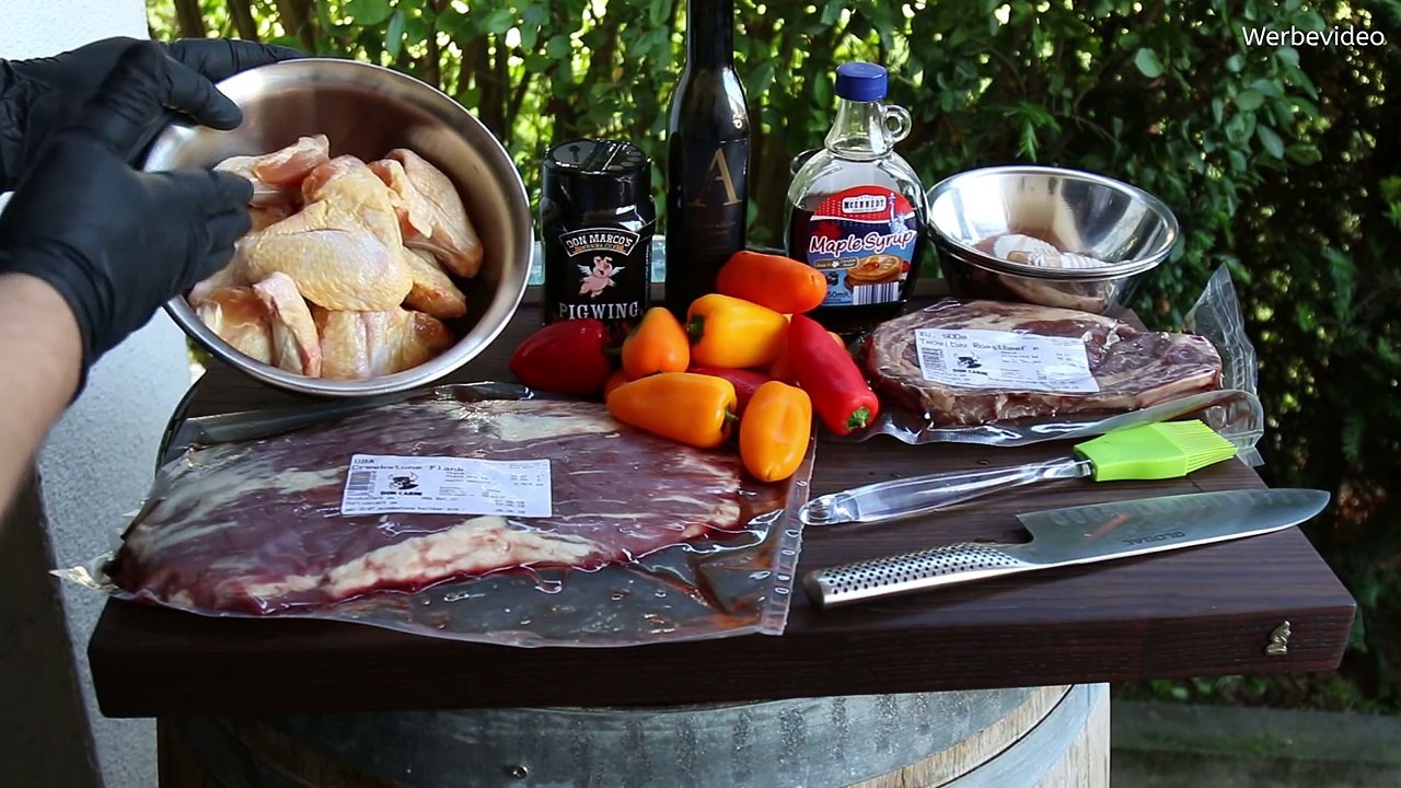 XXL Halbzeitspieße vom Grill