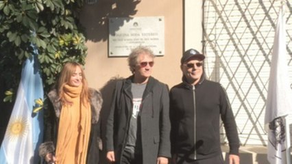 Soda Stereo inaugura una placa conmemorativa en Buenos Aires