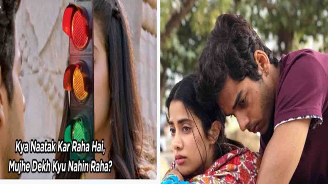 Jhanvi Kapoor & Ishaan Khattar REACT on Mumbai Police's Dhadak MEME | FilmiBeat