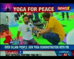 World Yoga Day 2018 Over 50,000 people join Yoga  demonstration with PM Modi