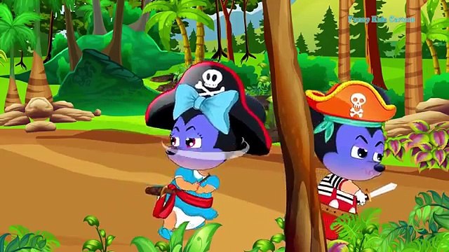 Cartoon Cartoon Un, Deux, Trois, Quatre, Cinq Madd & Teppy Aller Trouver le trésor sur un petit