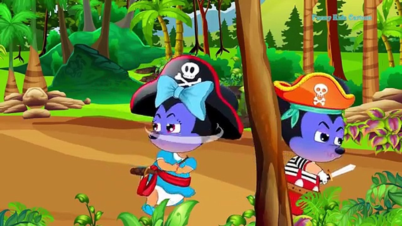 Cartoon Cartoon Un, Deux, Trois, Quatre, Cinq Madd & Teppy Aller Trouver le trésor sur un petit