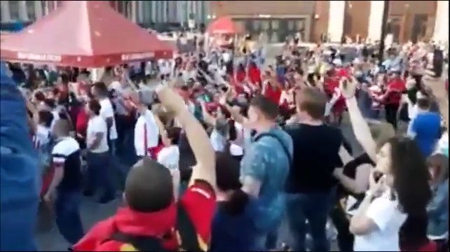 Les fans tunisiens envahissent la place Rouge # COupe du Monde 2018