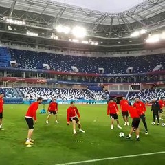 Milinkovic-Savic entrena con Serbia preparando el Mundial