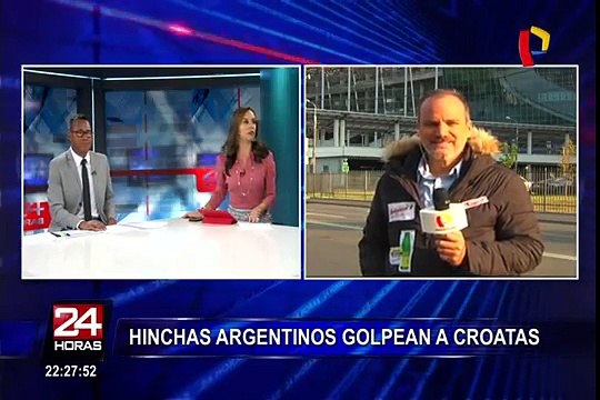 Hinchas argentinos que agredieron a croatas ya fueron identificados