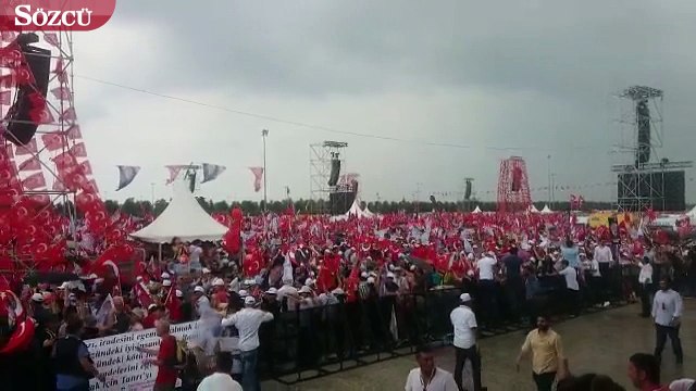 Maltepe miting alanı yağmur videosu