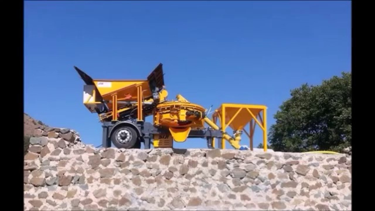 ins makina MP 30 miniplant mobil beton santrali  Miniplant mobile concrete batching plant