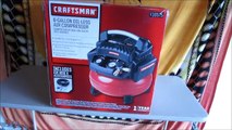 Unboxing & First Start Up - Craftsman 6 Gallon Oil-less Pancake Compressor and Hose Kit