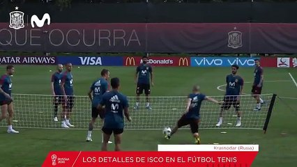 Isco hace magia en el entrenamiento de la selección española