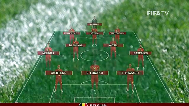 LINEUPS – Belgium v Tunisia - MATCH 29 @ 2018 FIFA World Cup™