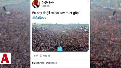CHP�liler Cumhurbaşkanı Erdoğan�ın mitingini İnce�nin mitingi diye paylaştı