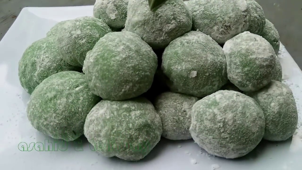 Cara Membuat Mochi Pandan Isi Kacang