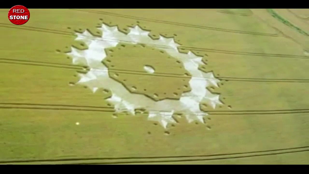 UFO documentary showing the mysterious UFO orbs while drawing crop circles