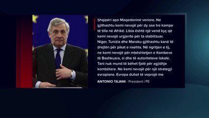 KAMP REFUGJATESH NE SHQIPERI, ANTONIO TAJANI «MUND TE PERFYTYROJ QENDRA PRITJEJE NE BALLKAN» LAJM