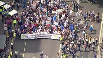 Thousands march through London to demand Brexit referendum