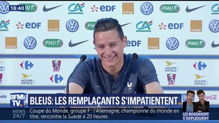 Le fou rire de Florian Thauvin après une question sur son manque de jeu avec les Bleus ⚽
