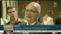 Brasil: juez del Tribunal Supremo rechaza pedido de libertad de Lula