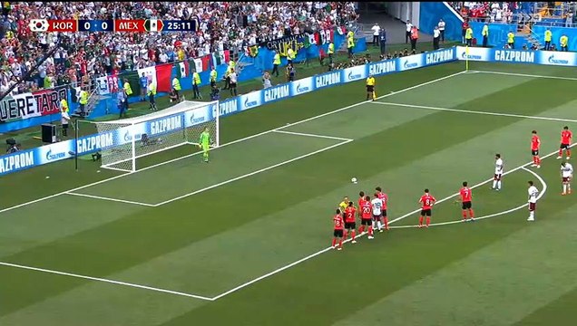 Carlos Vela Penalty Goal - South Korea vs Mexico 0-1 23/06/2018