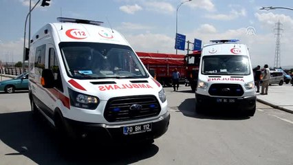 Karaman'da Trafik Kazası: 2 Yaralı